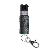 Sabre Red Pepper Spray with Black Jeweled Design and Snap Clip- KR-J-BK-02