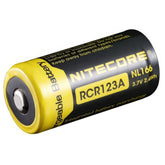 Nitecore RCR123 Li-Ion 650mAh Rechargeable Battery- 340A