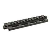 UTG Super Slim Picatinny Riser Mount, 0.5" Height, 13 Slots- MT-RSX5L