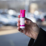 Sabre Red KR-NBCF-02 Compact Pink Pepper Spray/ key chain attachment