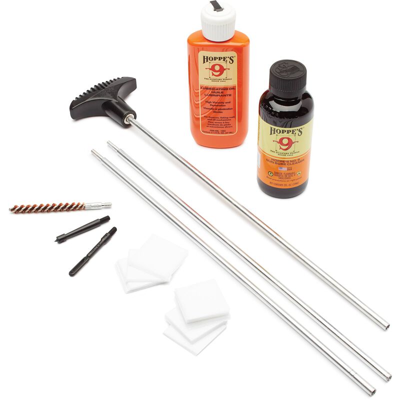 Hoppes 6mm Firearm Cleaning Kit with Aluminum Rod- U243B