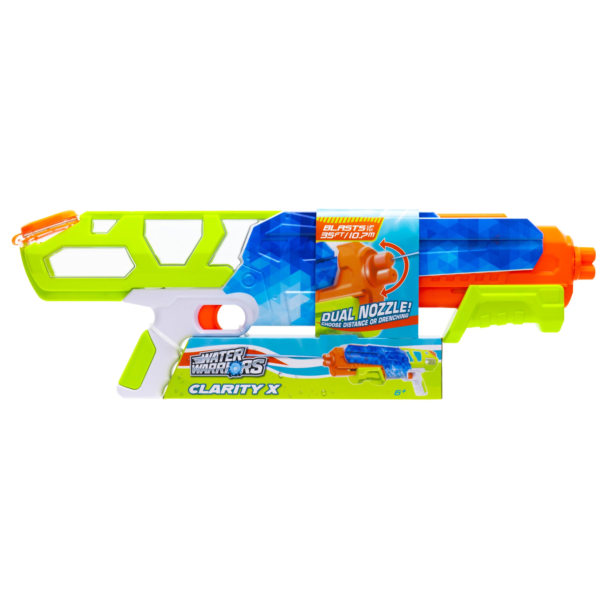 Water Warriors ClarityX Pump-Action Water Rifle with Rapid Refill- 10400