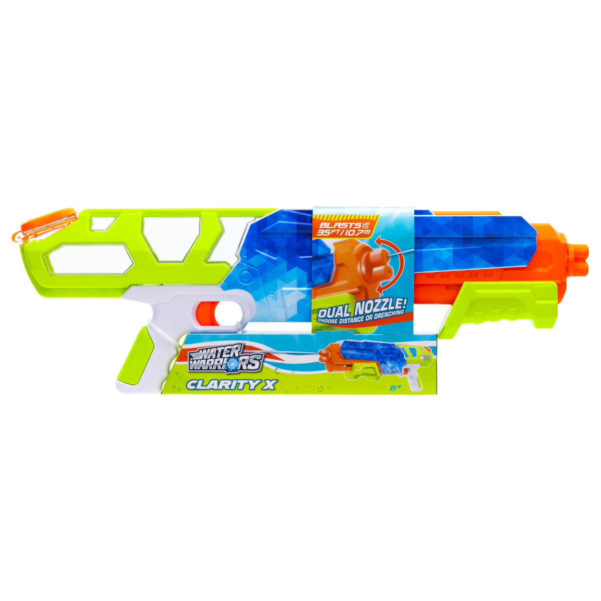 Water Warriors ClarityX Pump-Action Water Rifle with Rapid Refill- 10400