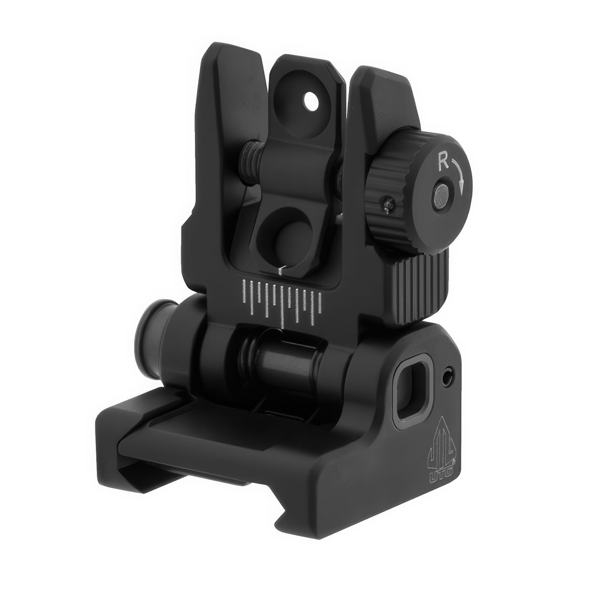 UTG ACCU-SYNC Spring-loaded AR15 Flip-up Rear Sight- MNT-957