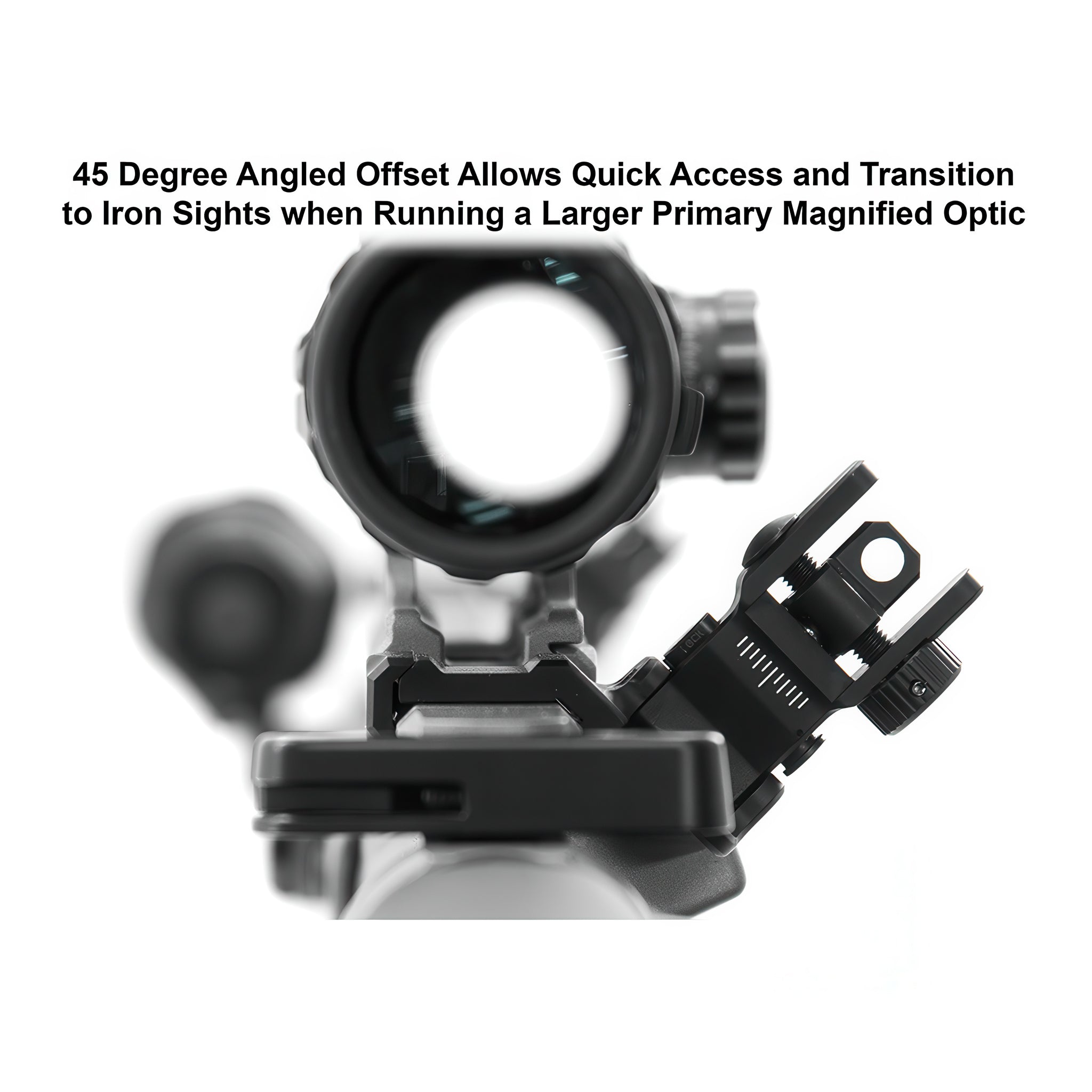 UTG ACCU-SYNC 45 Degree Angle Flip Up Rear Sight- MT-945