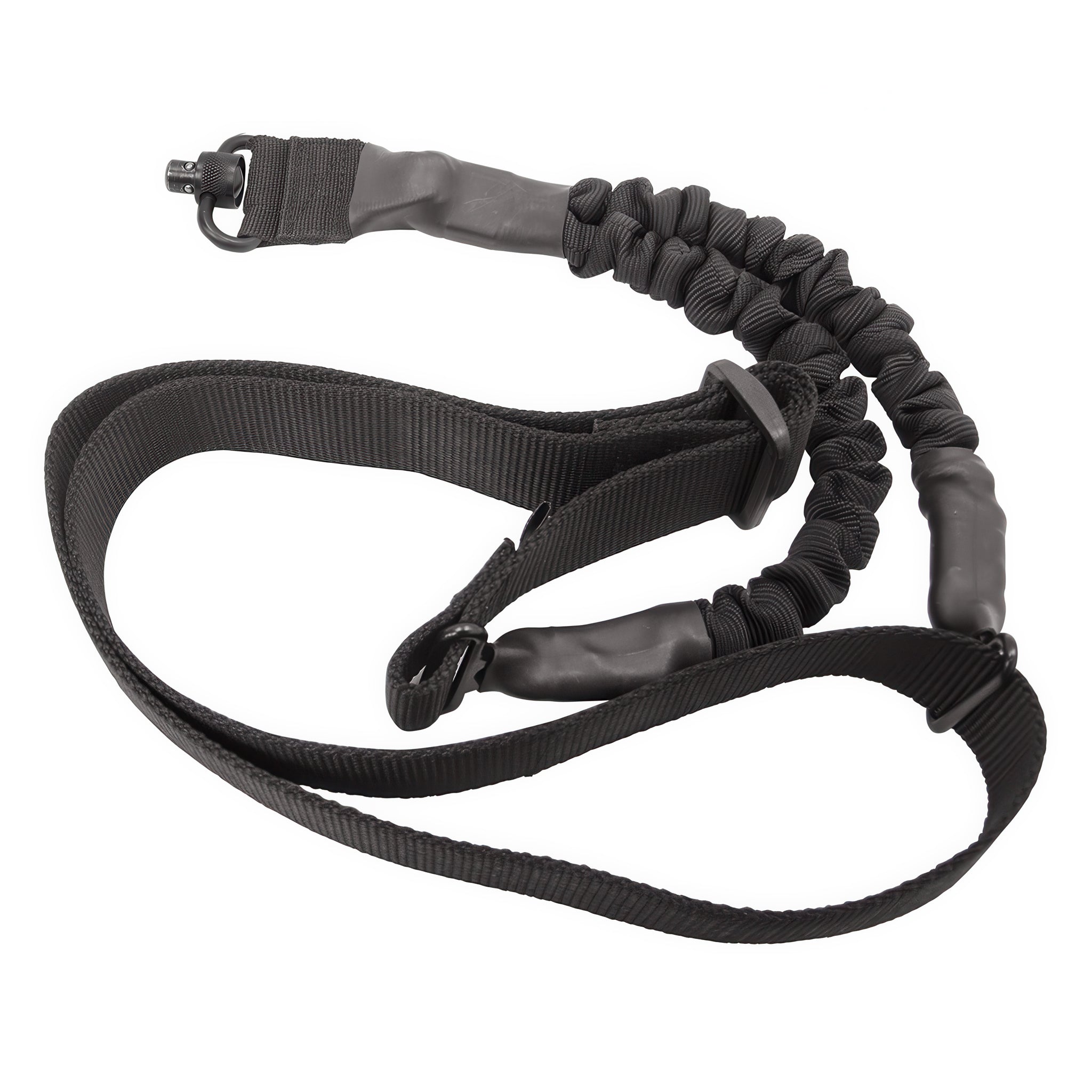 UTG Single Point Bungee Sling with QD Sling Swivel- PVC-GB507B