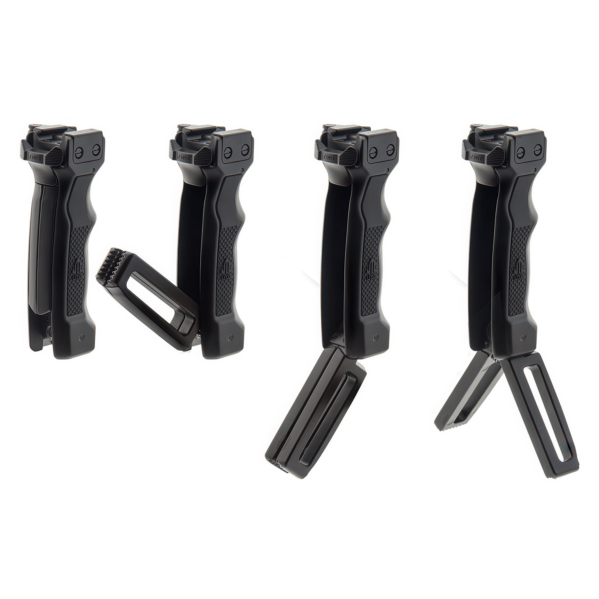 UTG D Grip Quick Release Deployable Bipod with Ambi- MNT-DG02Q