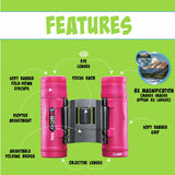 Tasco Kids 8x21 Binoculars Pink- 165821KP