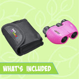 Tasco Kids 8x21 Porro Binoculars Pink- ES8X21KP