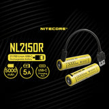 Nightcore NL2150R 5000mAh 21700 Rechargeable Li-ion Battery- 347C