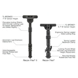 UTG Recon Flex II Bipod with M-LOK, 7"-9" Center Height- TL-BPDM03