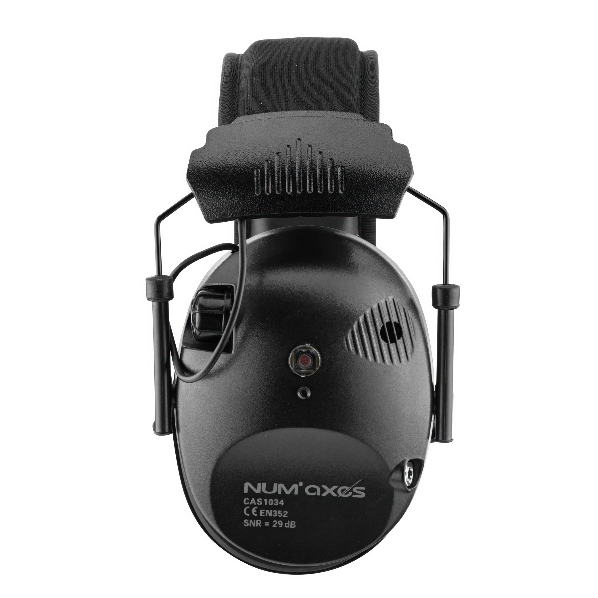 Num'Axes CAS1034 Acoustic Electronic Black Earmuffs- NGCASELE003