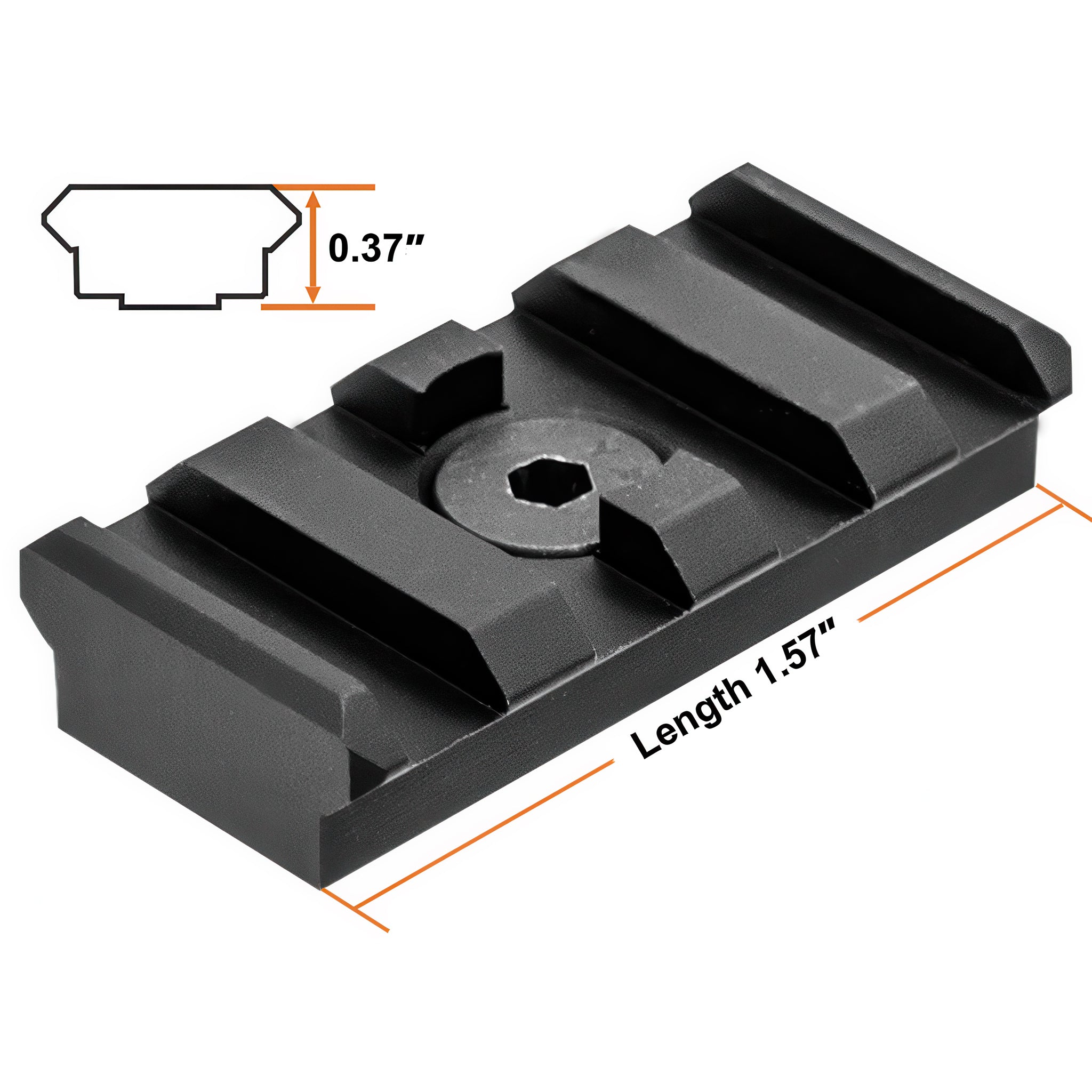 UTG PRO M-LOK 4-Slot Rail Section- MTURS09S