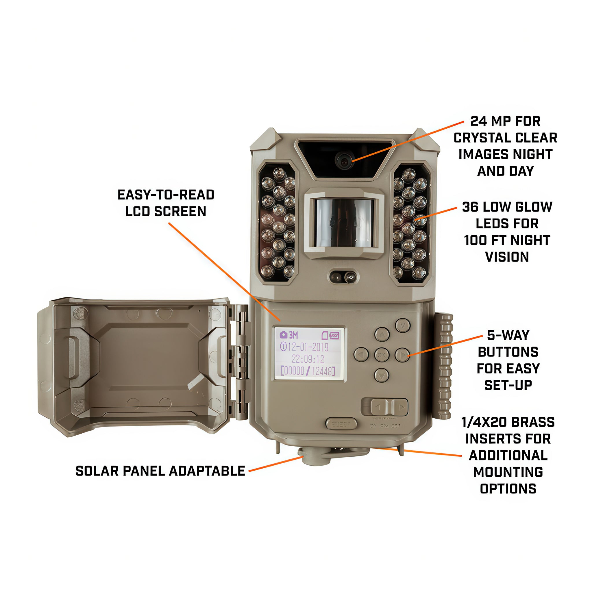 Bushnell Prime Low-Glow 24MP Trail Camera Kit- 119932C