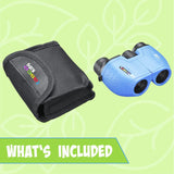 Tasco Kids 8x21 Porro Binoculars Blue- ES8X21KBL