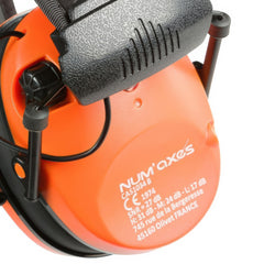 Num'Axes CAS1034 Acoustic Electronic Orange Earmuffs- NGCASELE005