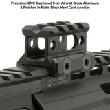 UTG Super Slim Picatinny Riser Mount, 0.83" Height, 3 Slots- MT-RSX8S