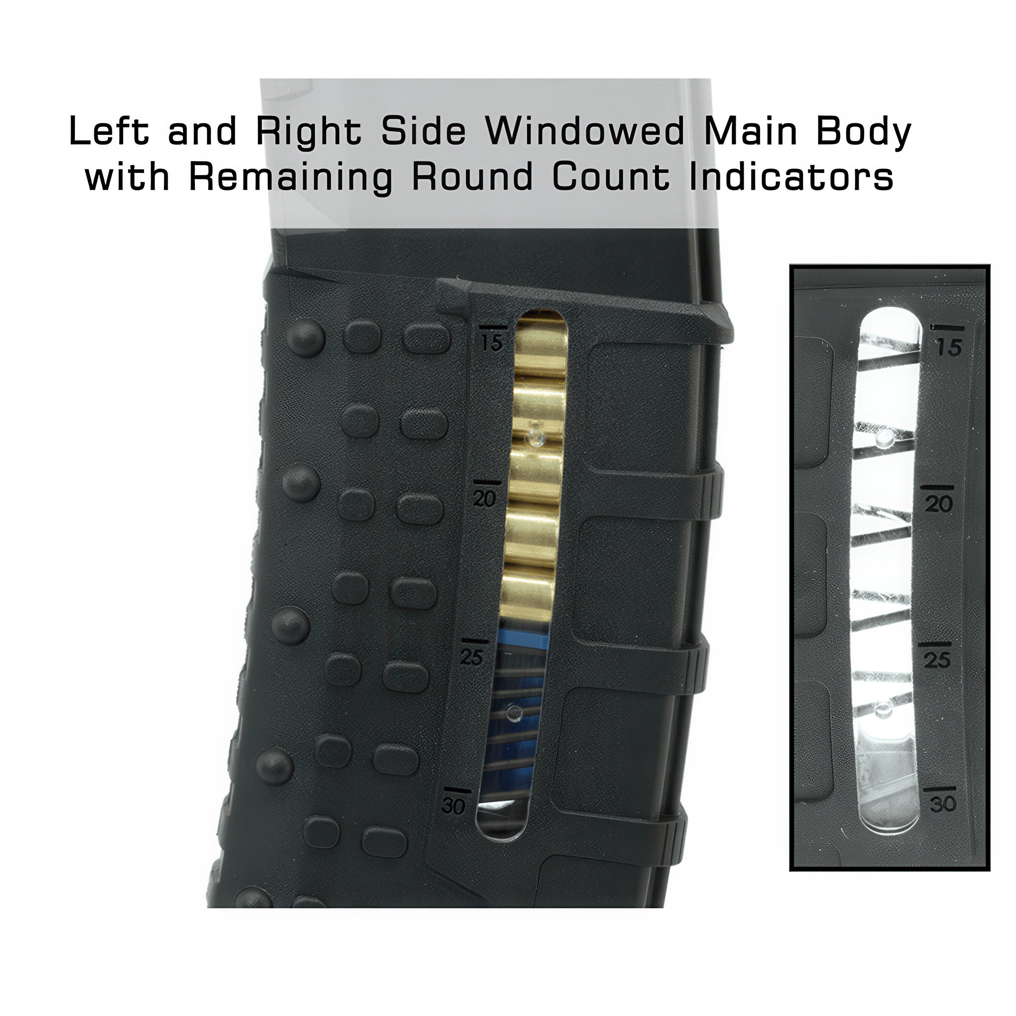 UTG AR15 30-Round 5.56 Windowed Polymer Magazine- RBT-AM30