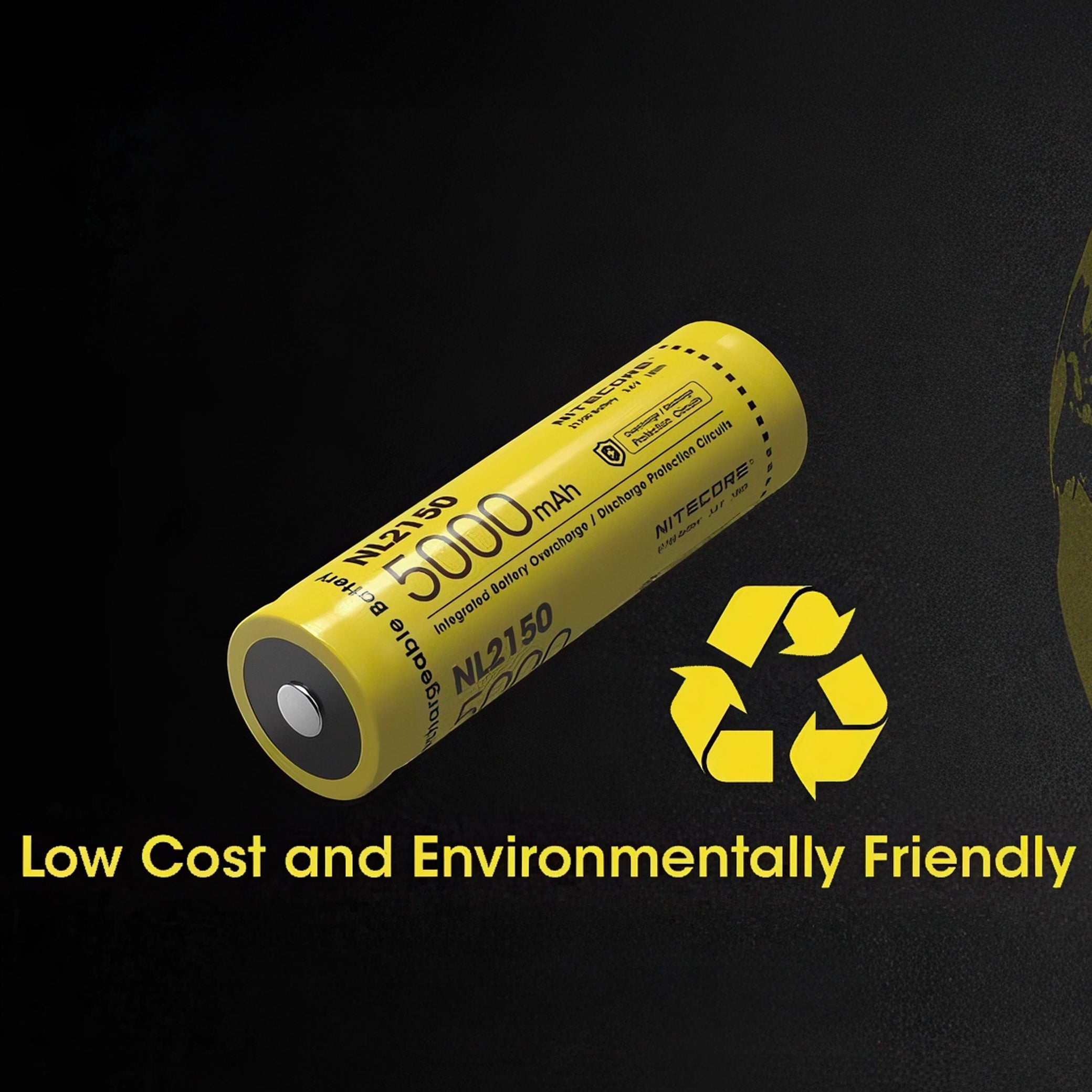 Nightcore NL2150 5000mAh 21700 Li-ion Rechargeable Battery- 346B