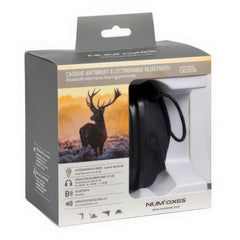 Num'Axes CAS1036 Acoustic Electronic Bluetooth Black Earmuffs- NGCASELE006