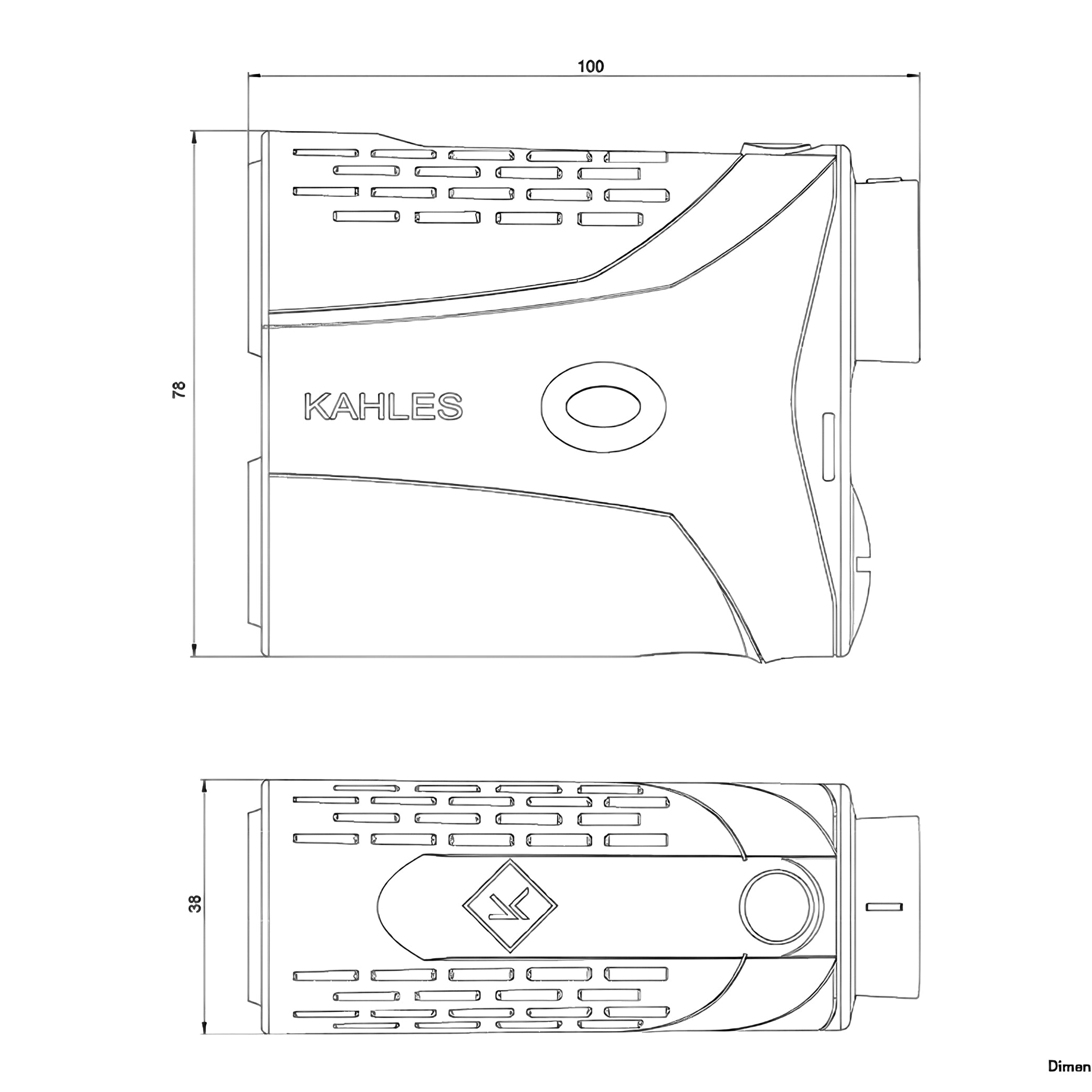 Kahles Helia RF-M 7.25 Rangefinder Binoculars- 20034