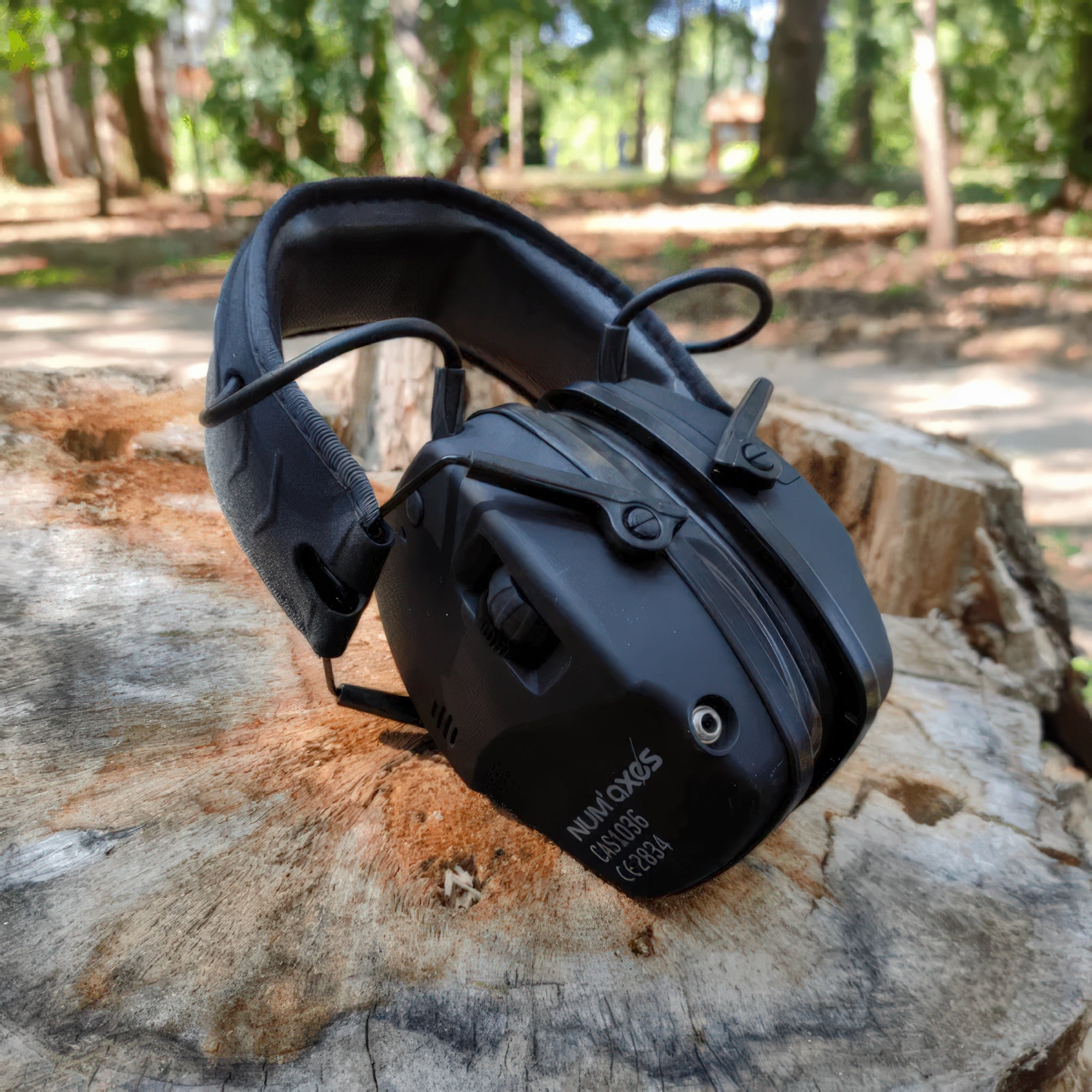 Num'Axes CAS1036 Acoustic Electronic Bluetooth Black Earmuffs- NGCASELE006