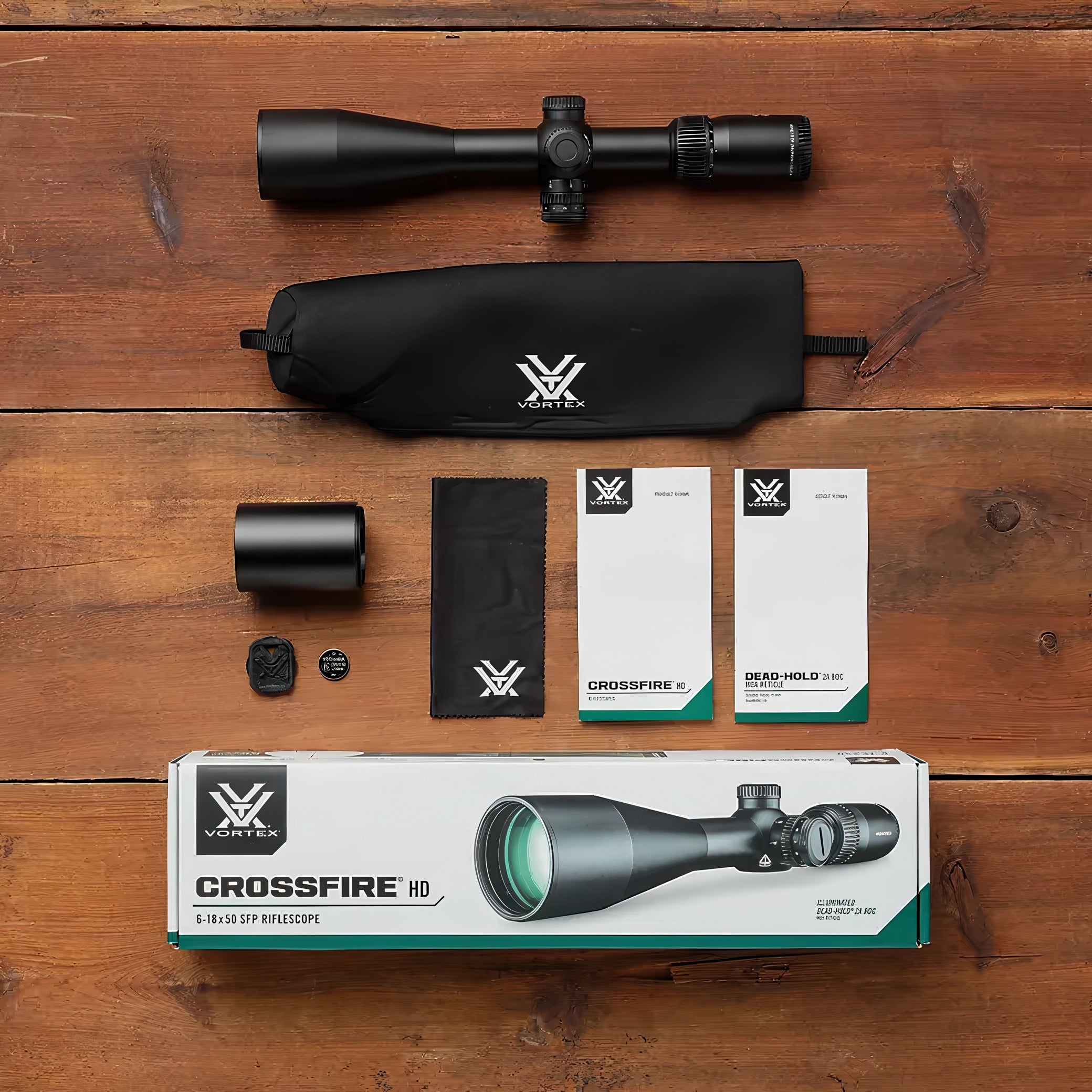 Vortex Crossfire HD 6-18x50 Riflescope w/ WideRange Plex MOA Reticle- CFR-61802