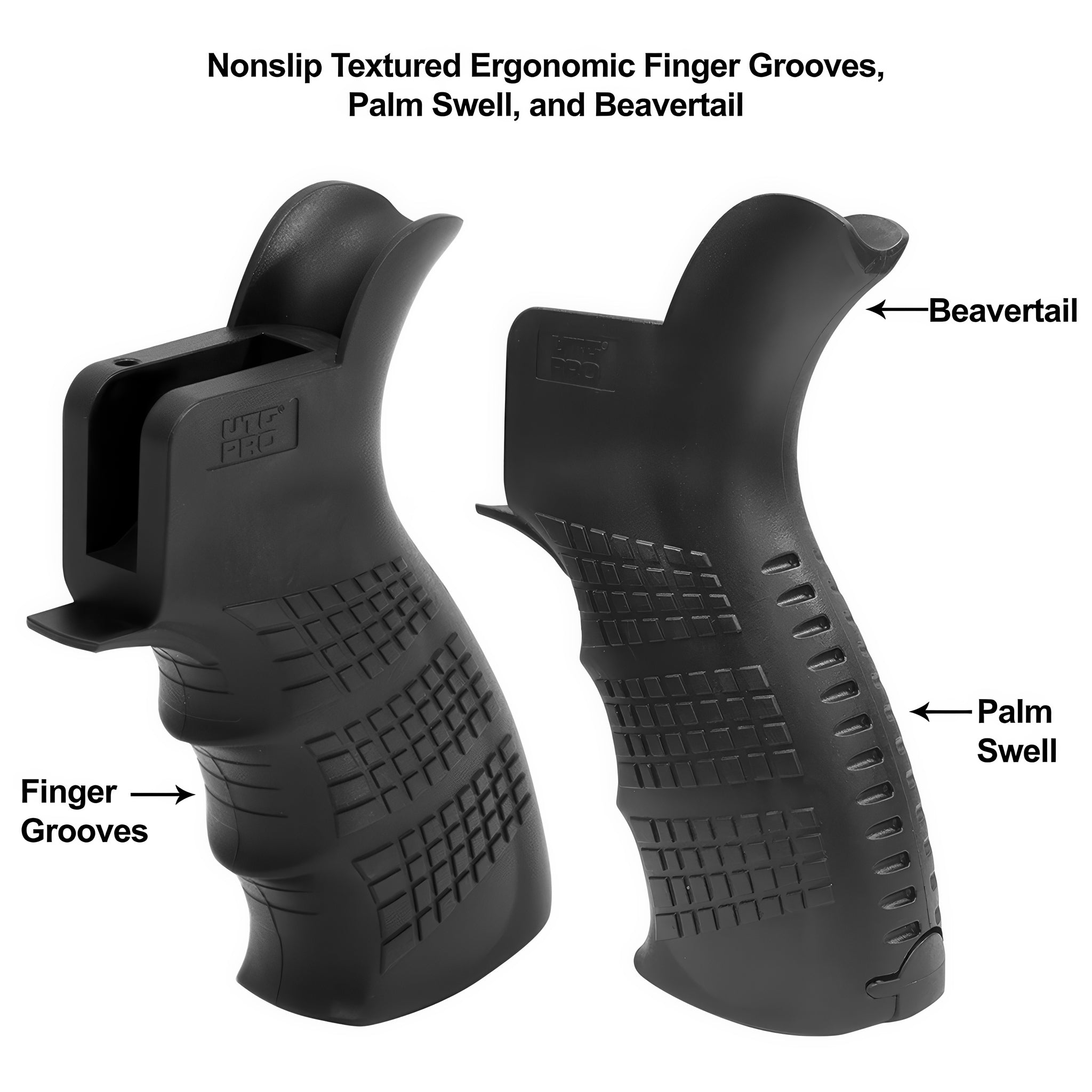 UTG PRO AR15 Ambidextrous Pistol Grip- RBUPG01B