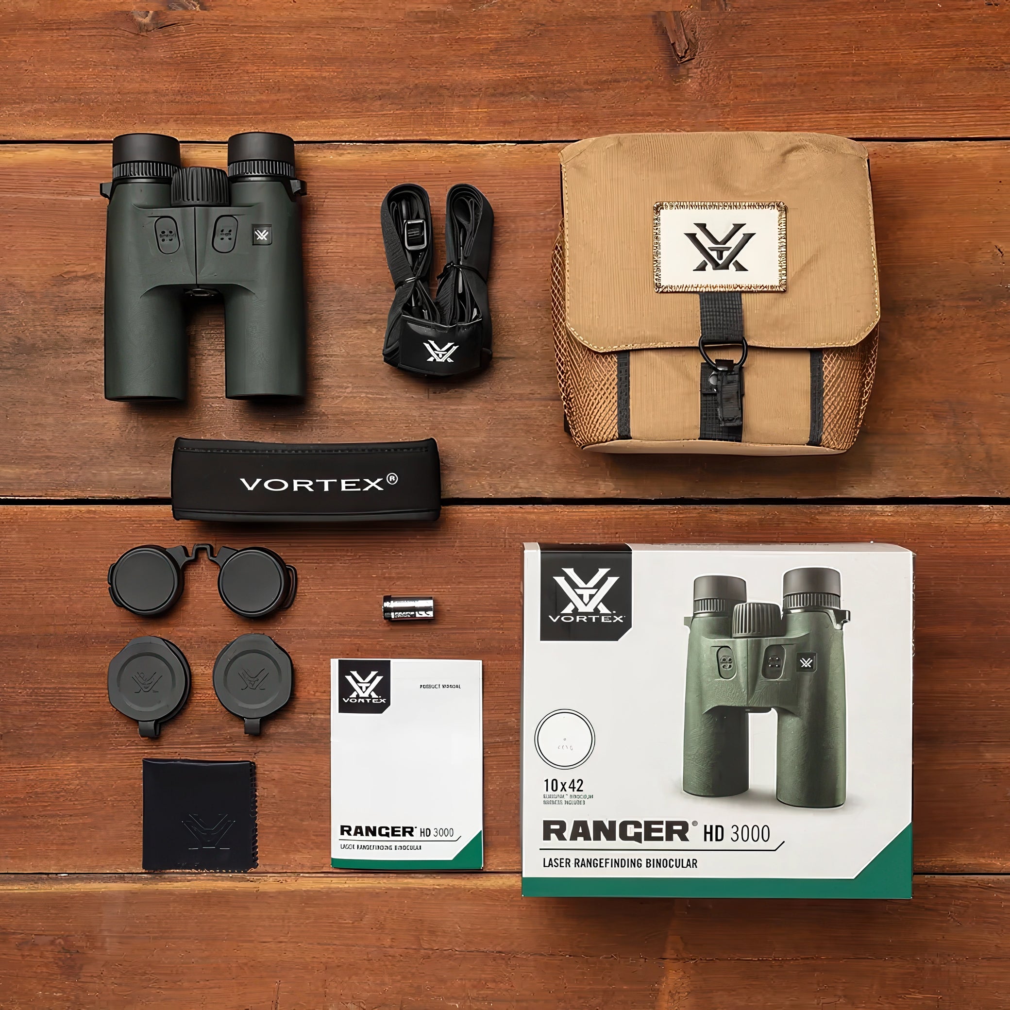 Vortex Ranger HD 3000 Laser Rangefinding Binoculars- LRF-RGR3000