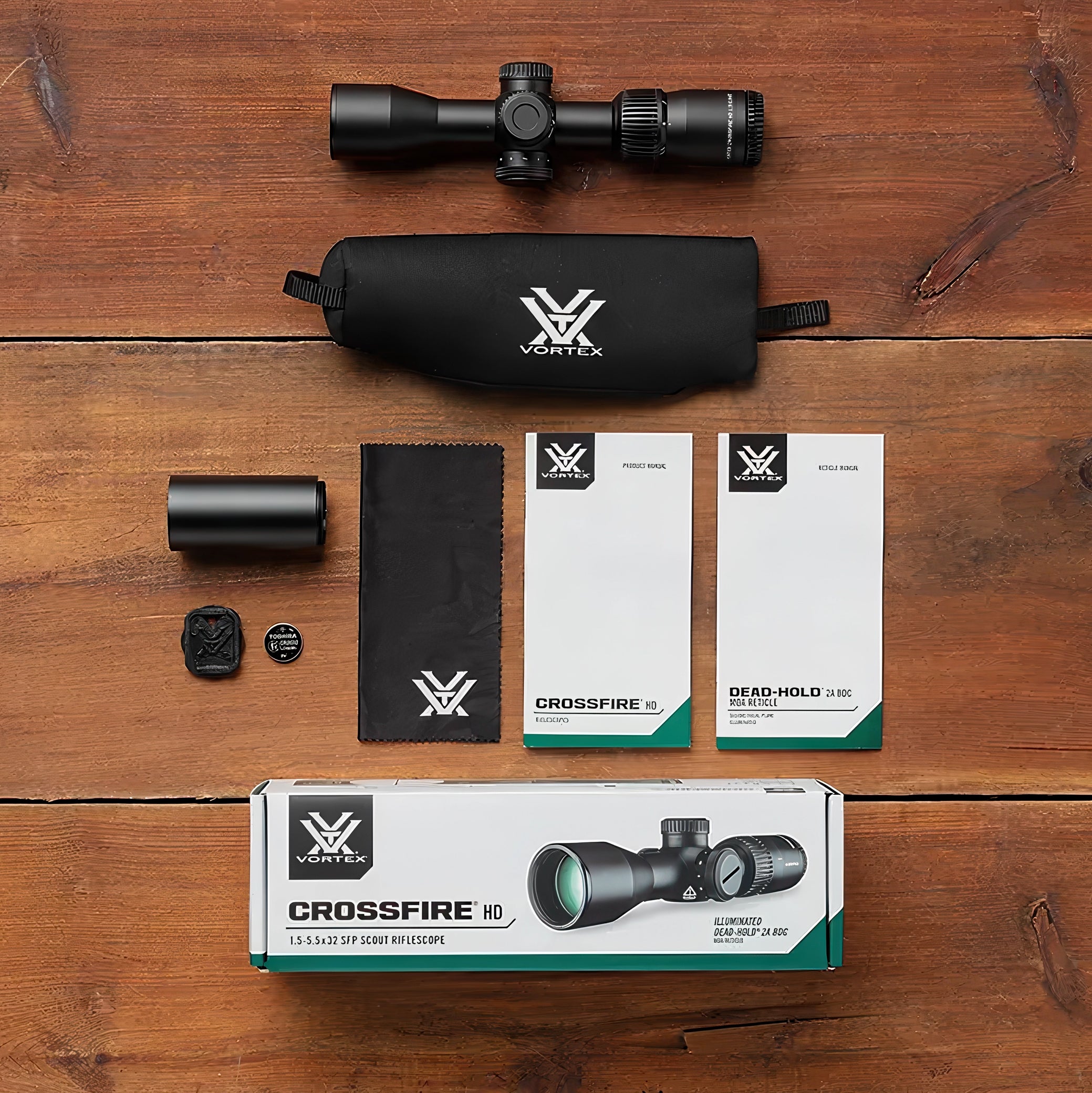 Vortex Crossfire HD 1.5-5.5x32i Illuminated Riflescope w/ Dead-Hold 2A BDC MOA Reticle- CFR-1501i