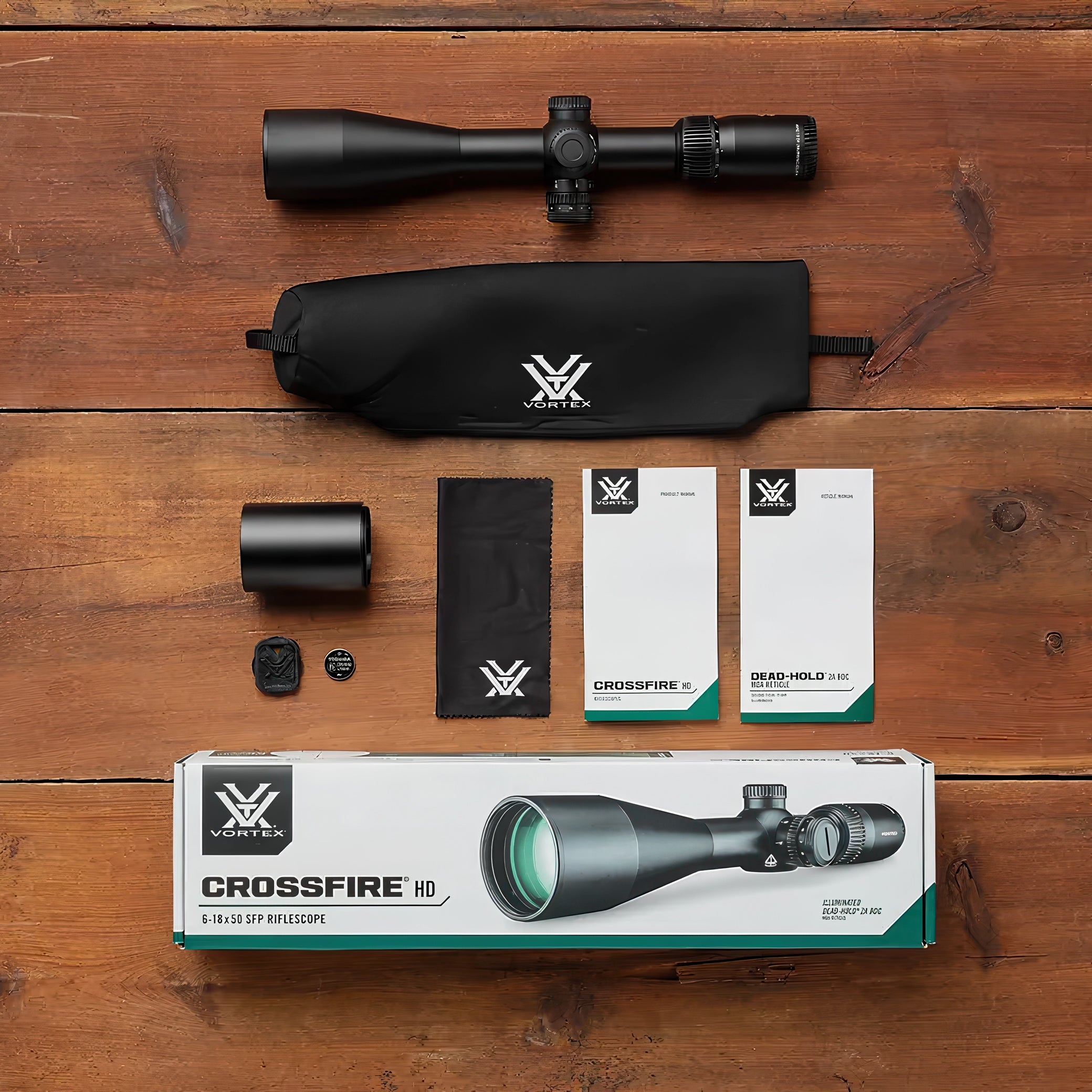 Vortex Crossfire HD 6-18x50i Illuminated Riflescope w/ Dead-Hold 2A BDC MOA Retcile- CFR-61801i