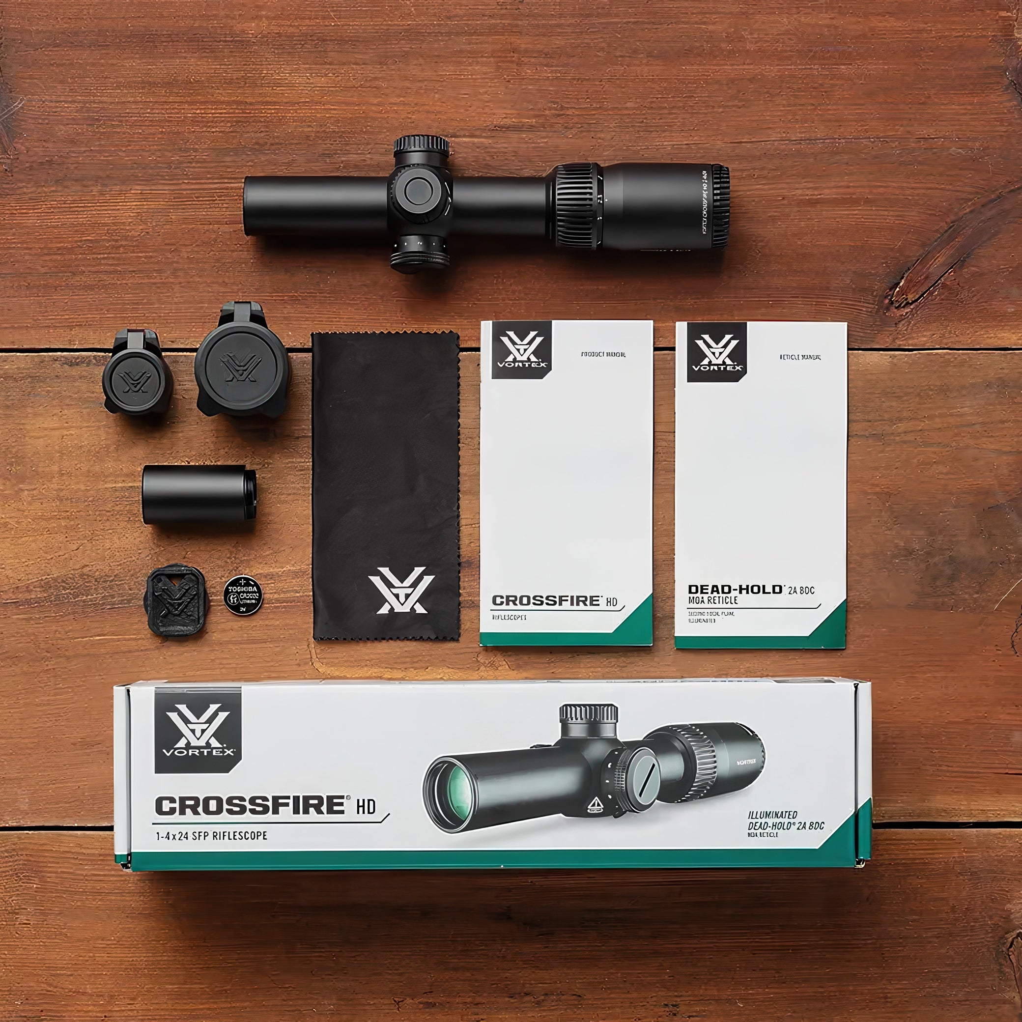 Vortex Crossfire HD 1-4x24i Illuminated Riflescope w/ Dead-Hold BDC MOA Reticle- CFR-1401i