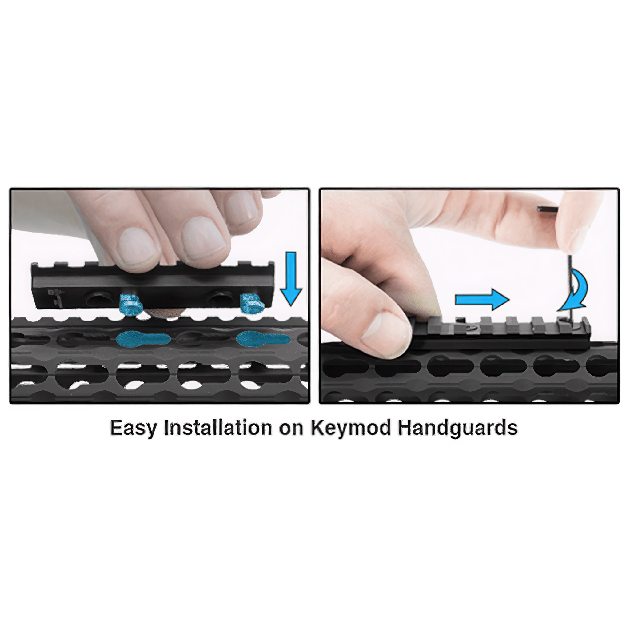 UTG PRO 4-Slot Keymod Picatinny Rail Section- MTURS04S