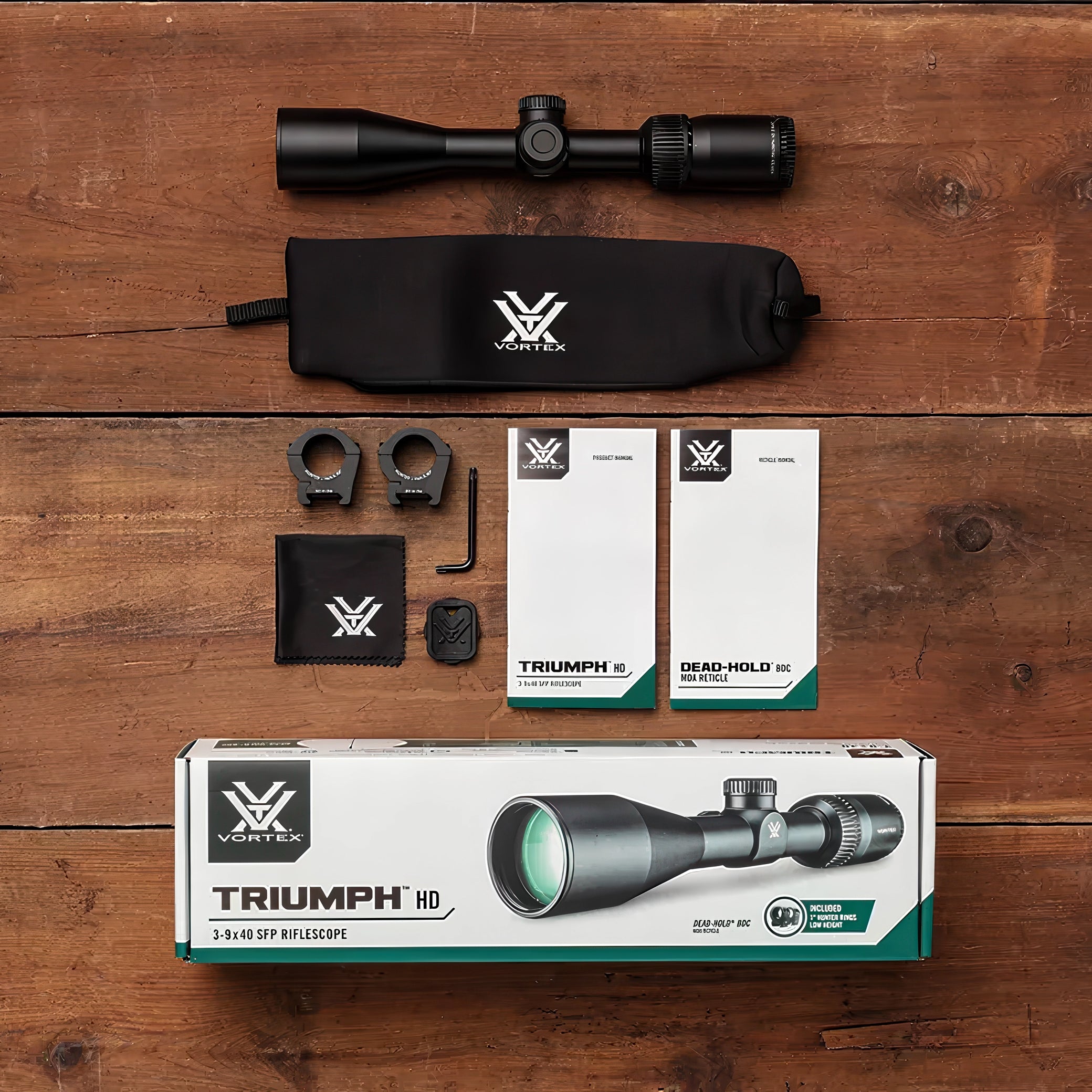 Vortex Triumph HD 3-9x40 Riflescope w/ Dead-Hold BDC (MOA) Reticle- TRI-3901