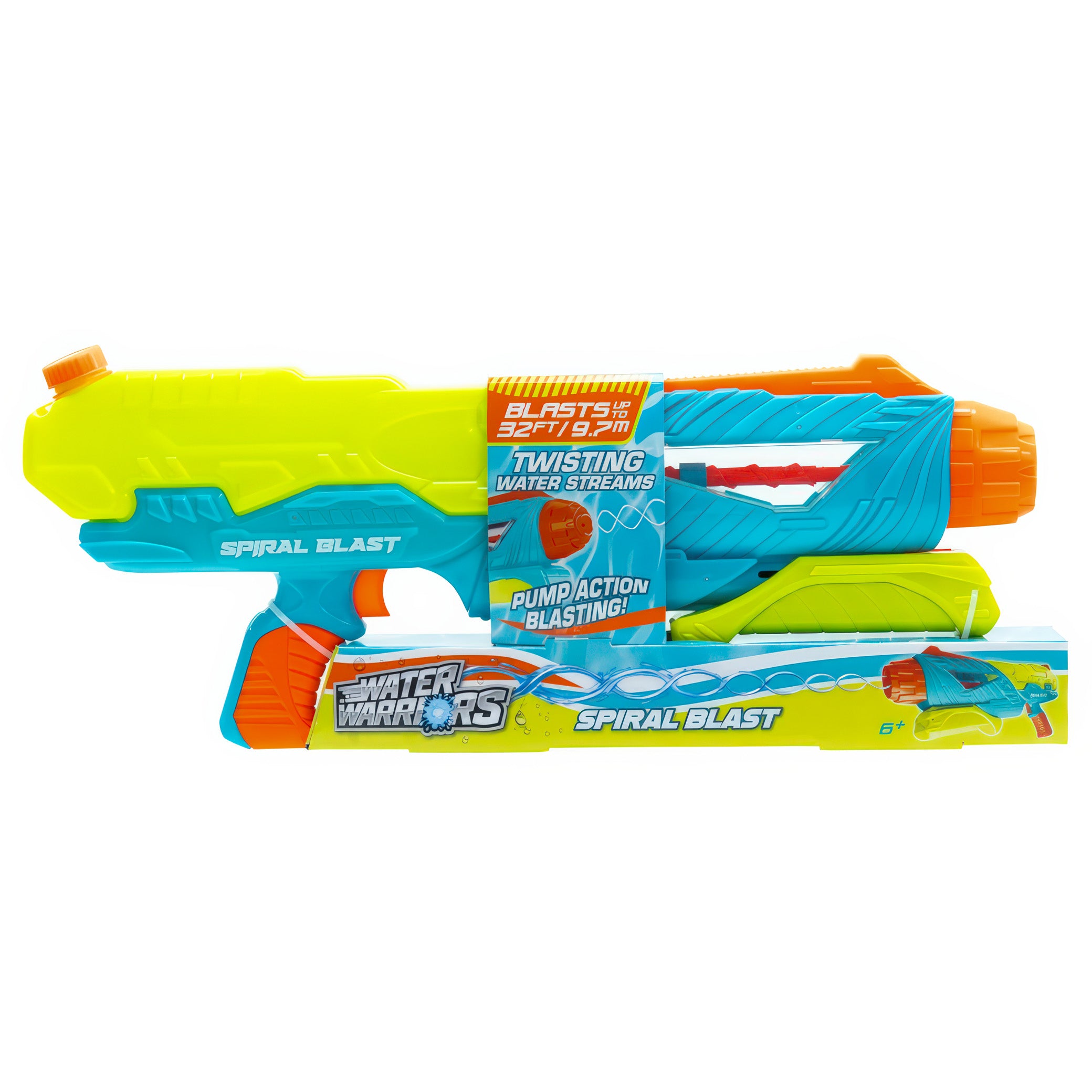 Water Warriors SpiralBlast Pump-Action Double-Spiral Water Rifle- 19830