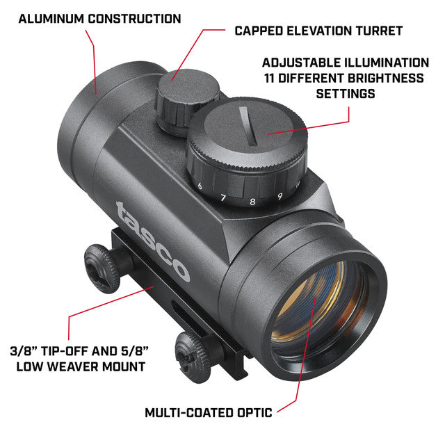 Tasco ProPoint 1X30mm 5 MOA Red Dot Sight- TRD130T