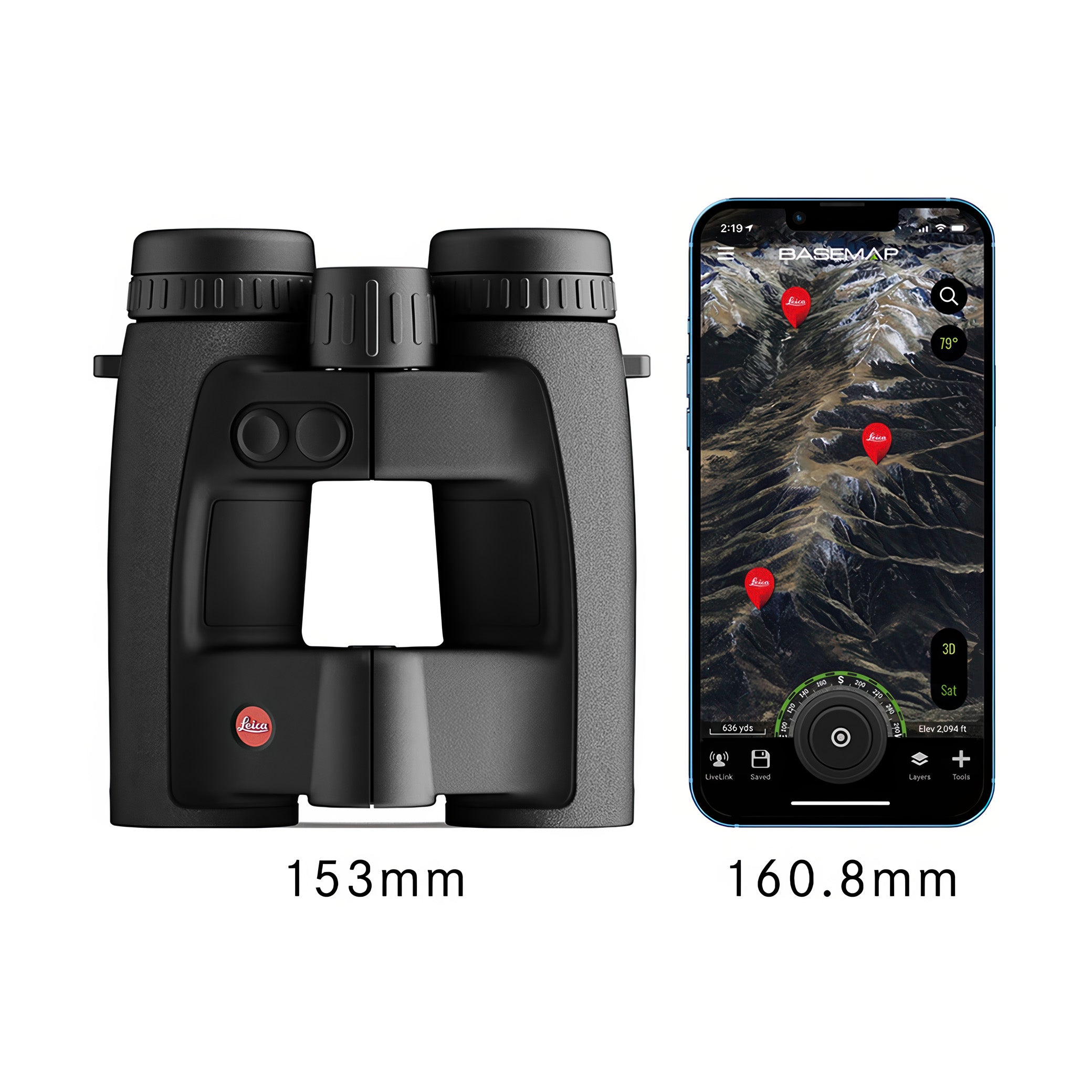 Leica Geovid Pro 8x32 Rangefinder Binoculars- 40809