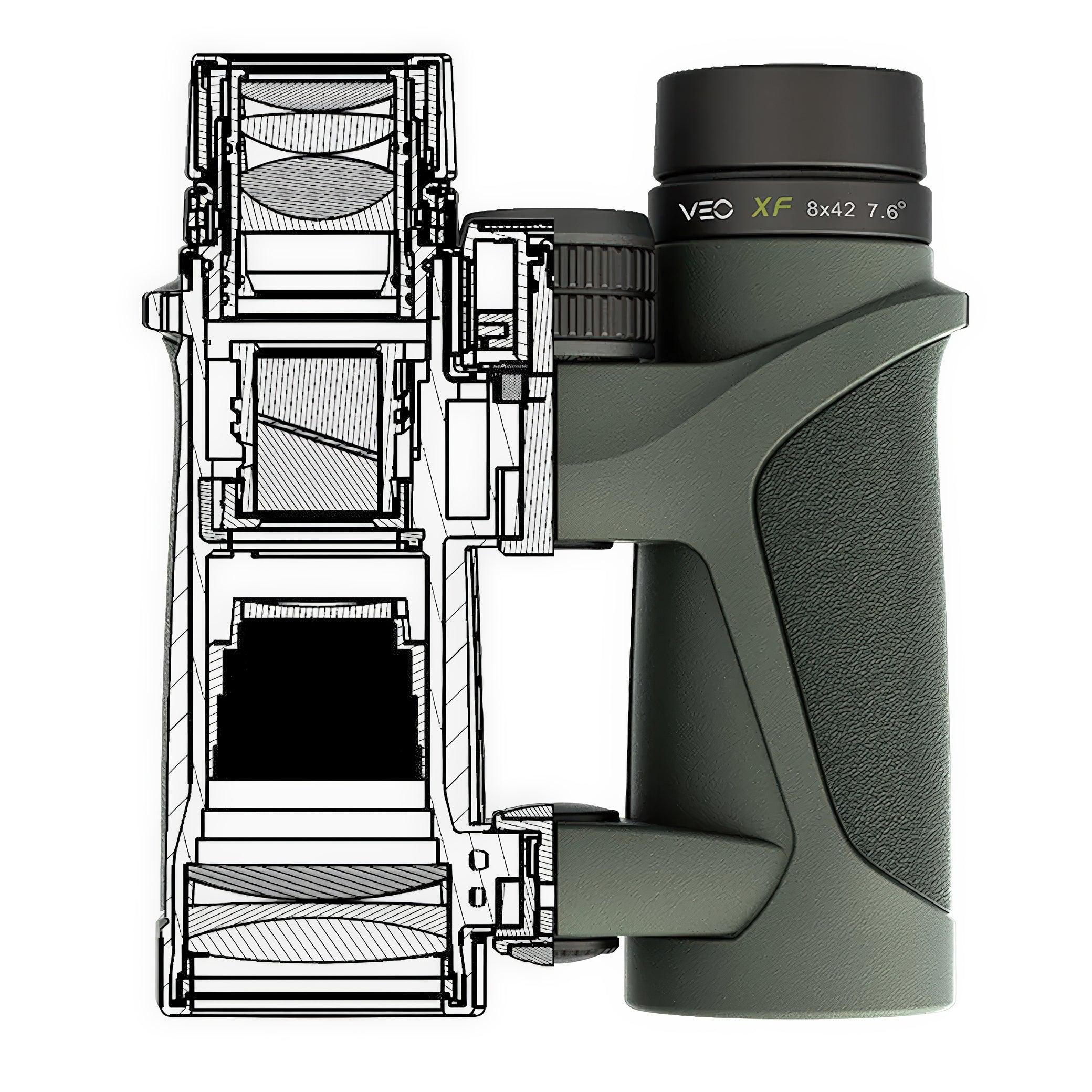 Vanguard Veo XF 8x42 BAK4 Prism Waterproof/Fogproof Binoculars- VEO-XF-8420