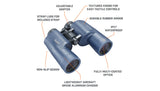 Bushnell H2O 7x50 Waterproof Porro Prism Blue Binoculars- 157050R