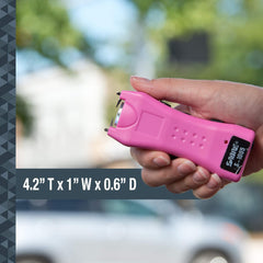 Sabre Red 1.600 uC Mini Stun Gun with Holster Pink- S-1005-PK