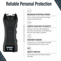 Sabre Red 1.600 UC Mini Stun Gun with Holster- S-1005-CM