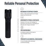 Sabre Red S-2000SF Stun Gun/Flashlight with Holster and Belt Clip - Black