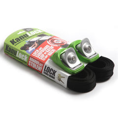 Lockable Tie Down straps 2.5 Meter Green Kanulock KUL004 - 2 Pack