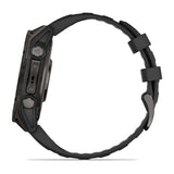 Garmin Fenix 8 47mm AMOLED Smartchwatch w/ Sapphire Display - Carbon Grey DLC Titanium w/ Black Band- 010-02904-22