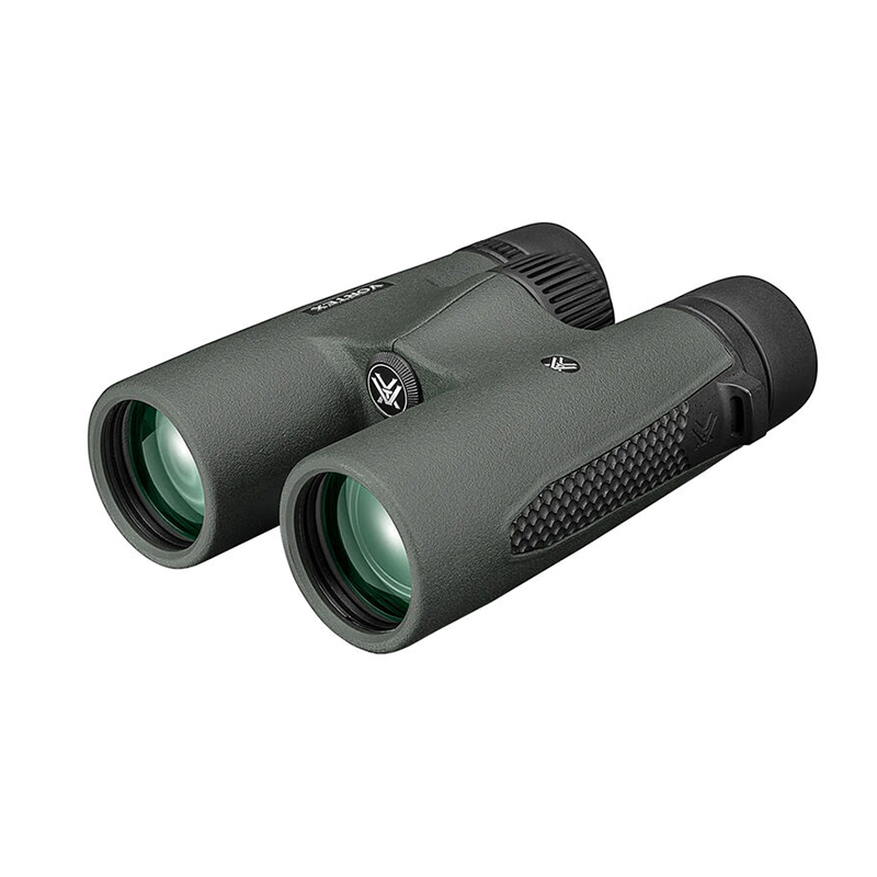 Vortex Triumph HD 10x42 binoculars angled side view