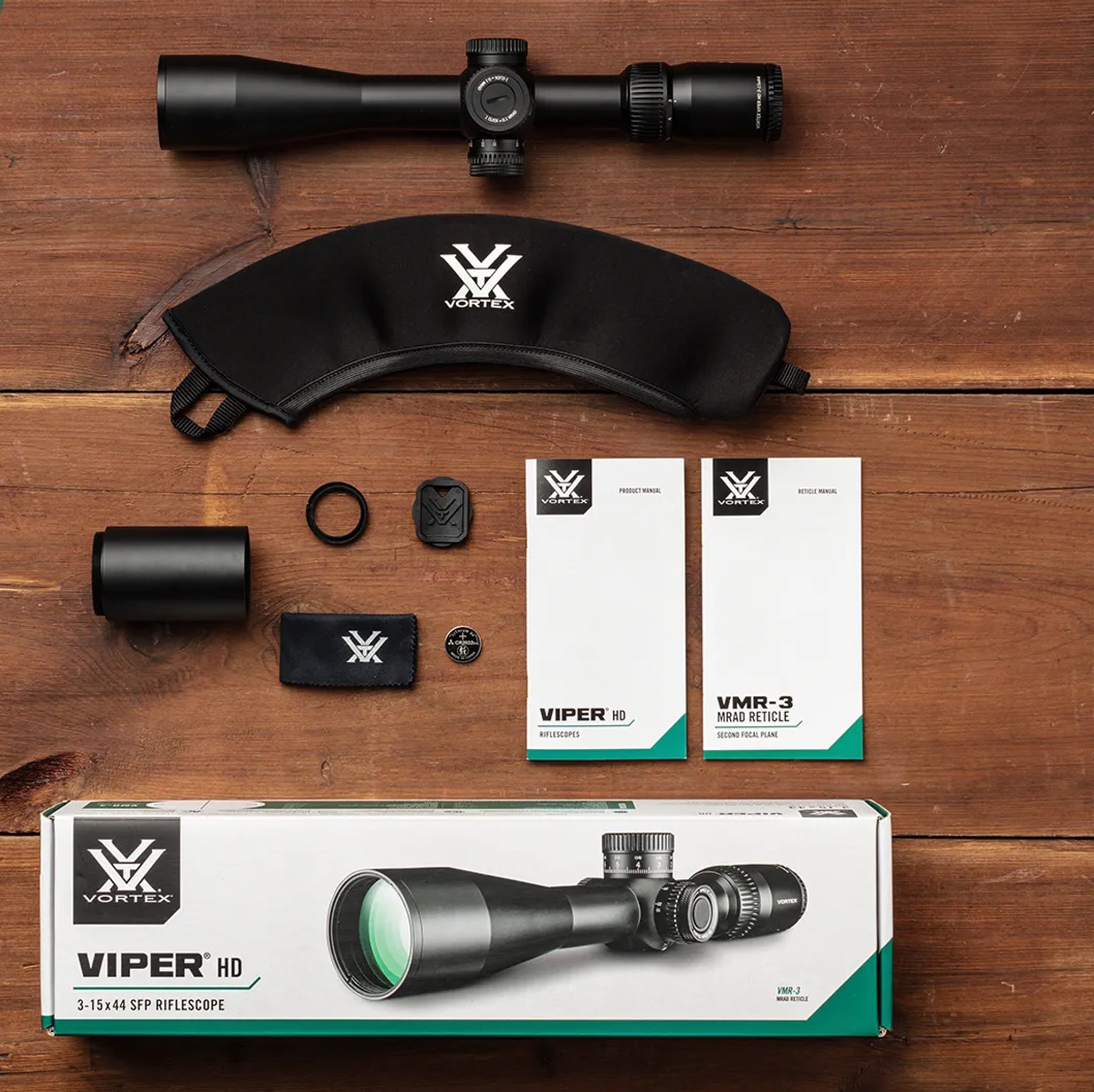 Vortex Viper HD 3-15x44 SFP VMR-3 MRAD Riflescope- VPR31503